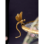 Чаша из прозрачного стекла с рельефным ободком и фигурками стрекоз Eden Garden варинант исполнения - 4 | Loft Concept в Санкт-петербурге