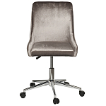 Кресло офисное с обивкой из серого велюра Stylish Velor Office Chair варинант исполнения - 6 | Loft Concept в Санкт-петербурге