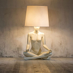 Лампа MANNEQUIN LAMP с абажуром телесный замок варинант исполнения - 5 | Loft Concept в Санкт-петербурге