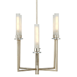 Люстра с 6-ю белыми матовыми плафонами из стекла в форме цилиндра Longitude варинант исполнения - 4 | Loft Concept в Санкт-петербурге