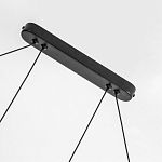 Светодиодная люстра Black LED Circle and Oval Lamp варинант исполнения - 3 | Loft Concept в Санкт-петербурге