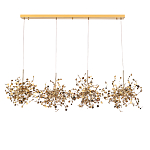 Люстра подвесная из четырех частей с металлическими круглыми элементами Terzani Argent варинант исполнения - 2 | Loft Concept в Санкт-петербурге