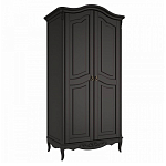 Шкаф черный из массива бука в стиле прованс Black Provence варинант исполнения - 3 | Loft Concept в Санкт-петербурге