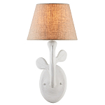 Бра с белым каркасом и тканевым абажуром Natural Stems варинант исполнения - 2 | Loft Concept в Санкт-петербурге