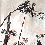 Обои ручная роспись Bamboo Quicksilver on Tarnished Silver gilded paper варинант исполнения - 1 | Loft Concept в Санкт-петербурге