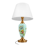 Настольная лампа голубая с изображением птиц Slip Away варинант исполнения - 3 | Loft Concept в Санкт-петербурге