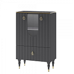 Витрина низкая двухдверная с ящиком Expanses of Beauty Graphite варинант исполнения - 1 | Loft Concept в Санкт-петербурге