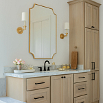 Зеркало в золотой деревянной раме Riviera варинант исполнения - 4 | Loft Concept в Санкт-петербурге