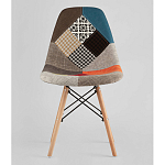 Пластиковый стул на ножках из массива бука Eames Пэчворк варинант исполнения - 4 | Loft Concept в Санкт-петербурге