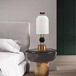 Настольная лампа в виде фонаря с белым фактурным абажуром Echoes of Light варинант исполнения - 7 | Loft Concept в Санкт-петербурге