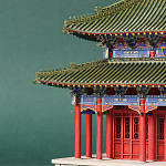 Макет Китайской пагоды миниатюра Дворцовый парк Синцинь в Пекине варинант исполнения - 1 | Loft Concept в Санкт-петербурге