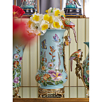 Ваза с птичкой из фарфора с бронзовыми элементами Garden of Eden варинант исполнения - 7 | Loft Concept в Санкт-петербурге