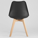 Стул с основой из пластика и мягким сиденьем Arvika Black варинант исполнения - 4 | Loft Concept в Санкт-петербурге