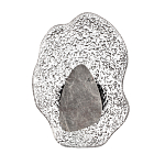 Бра с волнообразным стеклянным плафоном и вставкой из мрамора Liquid Stone варинант исполнения - 1 | Loft Concept в Санкт-петербурге