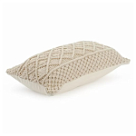 Чехол на подушку с макраме бежевого цвета Macrame варинант исполнения - 1 | Loft Concept в Санкт-петербурге