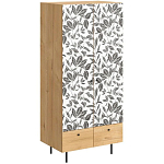 Шкаф с принтом Leaf bouquet варинант исполнения - 1 | Loft Concept в Санкт-петербурге