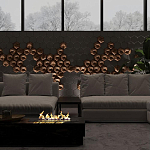 Гипсовая 3D панель с принтографией PM-41 варинант исполнения - 4 | Loft Concept в Санкт-петербурге