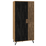 Шкаф двухдверный с 2-мя отделами с полками Stone Effect варинант исполнения - 1 | Loft Concept в Санкт-петербурге