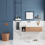 Настенное зеркало квадратной формы в черной металлической раме CORNER MIRROR BLACK варинант исполнения - 3 | Loft Concept в Санкт-петербурге