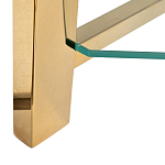 Стеллаж золото с прозрачными стеклянными полками Safekeeping варинант исполнения - 3 | Loft Concept в Санкт-петербурге