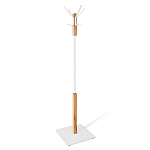 Вешалка с квадратным основанием и 4-мя белыми металлическими крючками Industrial Metal Rust варинант исполнения - 1 | Loft Concept в Санкт-петербурге