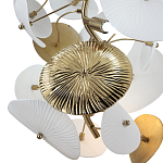Подвесной светильник с белыми и золотистыми цветами Dahlia Flowers Lamp варинант исполнения - 4 | Loft Concept в Санкт-петербурге
