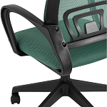 Офисное кресло с основанием из черного пластика Desk chairs Green варинант исполнения - 7 | Loft Concept в Санкт-петербурге