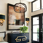 Люстра черная из эллиптических элементов Overlapping Orbits варинант исполнения - 2 | Loft Concept в Санкт-петербурге