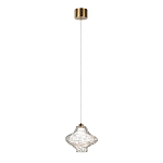 Подвесной светильник с плафоном из фактурного прозрачного стекла Light Ensemble варинант исполнения - 3 | Loft Concept в Санкт-петербурге