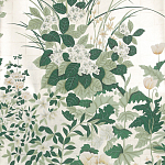 Обои ручная роспись Uki Hana Original Colourway on 12 Carat White Gold gilded paper варинант исполнения - 1 | Loft Concept в Санкт-петербурге