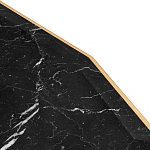 Консоль с чёрной столешницей и золотым фигурным основанием Cosmo варинант исполнения - 4 | Loft Concept в Санкт-петербурге