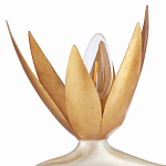 Торшер с 3-мя плафонами в виде цветов Golden Bird of Paradise варинант исполнения - 1 | Loft Concept в Санкт-петербурге