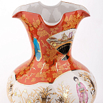 Ваза красного цвета с рисунком Chinoiserie Ceramics варинант исполнения - 1 | Loft Concept в Санкт-петербурге