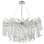 Люстра с хрустальными подвесками на металлических ветках Fairytree Light Silver Chandelier 18 варинант исполнения - 2 | Loft Concept в Санкт-петербурге