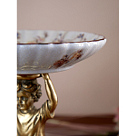 Чаша с цветочным орнаментом на ножке в виде бронзового ангела Eden Garden варинант исполнения - 8 | Loft Concept в Санкт-петербурге