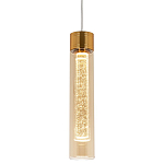 Подвесной светильник золото Sparkling Bubbles Tube Gold Amber Hanging Lamp варинант исполнения - 1 | Loft Concept в Санкт-петербурге
