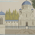 Обои ручная роспись Monuments of Paris Roberts on scenic paper варинант исполнения - 3 | Loft Concept в Санкт-петербурге