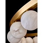 Люстра круглая с сферическими плафонами из натурального камня Phased Spheres варинант исполнения - 3 | Loft Concept в Санкт-петербурге