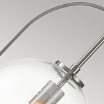 Подвесной светильник с прозрачным плафоном в форме шара в арочной подвеске Hinkley варинант исполнения - 16 | Loft Concept в Санкт-петербурге