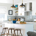 Подвесной светильник с круглым белым плафоном в индустриальном стиле Feiss варинант исполнения - 8 | Loft Concept в Санкт-петербурге