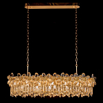 Люстра с декоративными элементами в виде крупных хрустальных цветов Palace Gardens варинант исполнения - 1 | Loft Concept в Санкт-петербурге