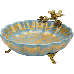 Блюдо фарфоровое Птица на ветке Flora варинант исполнения - 1 | Loft Concept в Санкт-петербурге