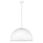 Подвесной светильник в форме купола белого цвета с ажурной бахромой Tactile Line варинант исполнения - 7 | Loft Concept в Санкт-петербурге