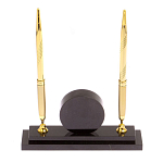 Часы настольные с двумя ручками из натурального камня Stone Clock варинант исполнения - 5 | Loft Concept в Санкт-петербурге