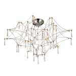 Потолочный светильник с тонким металлическим каркасом цвета хром Quasar варинант исполнения - 1 | Loft Concept в Санкт-петербурге