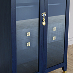 Дизайнерский шкаф витрина Elsa Dreams Blue с 4-мя ящиками варинант исполнения - 3 | Loft Concept в Санкт-петербурге