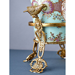 Ваза из голубого фарфора с рисунком птиц и цветов и декоративными элементами Blue Garden варинант исполнения - 10 | Loft Concept в Санкт-петербурге