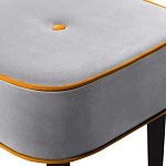 Квадратный мягкий пуф на черных ножках Winton Pouf Square варинант исполнения - 12 | Loft Concept в Санкт-петербурге