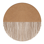 Бра круглое натуральная пробка с бахромой Natural Cork варинант исполнения - 1 | Loft Concept в Санкт-петербурге