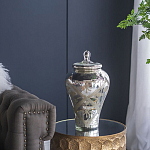 Ваза из стекла с крышкой и декоративными узорами Chinoiserie Ceramics варинант исполнения - 7 | Loft Concept в Санкт-петербурге